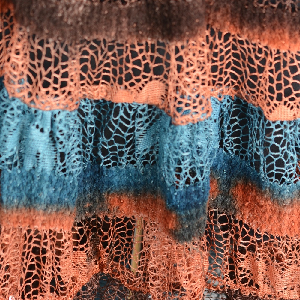 Colwater Creek Net Tiered Full Skirt SZ 2X NWOT